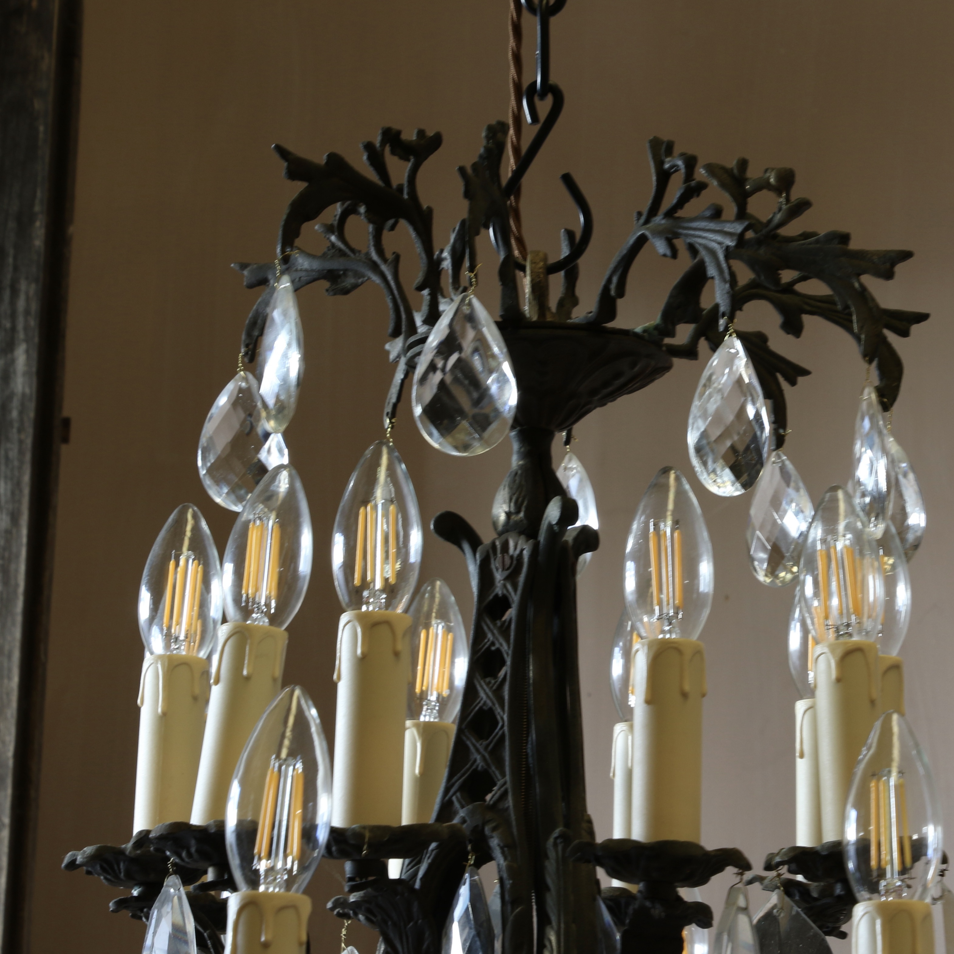 French 20 Light Chandelier